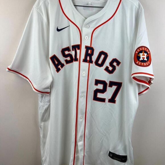Houston Astros Nike White Jersey #27 Coach Bray Men’s 2XL MLB Baseball Shirt NWT - Picture 1 of 8